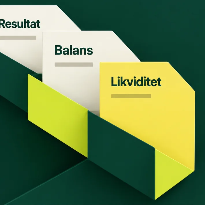 Resultat, balans och likviditet